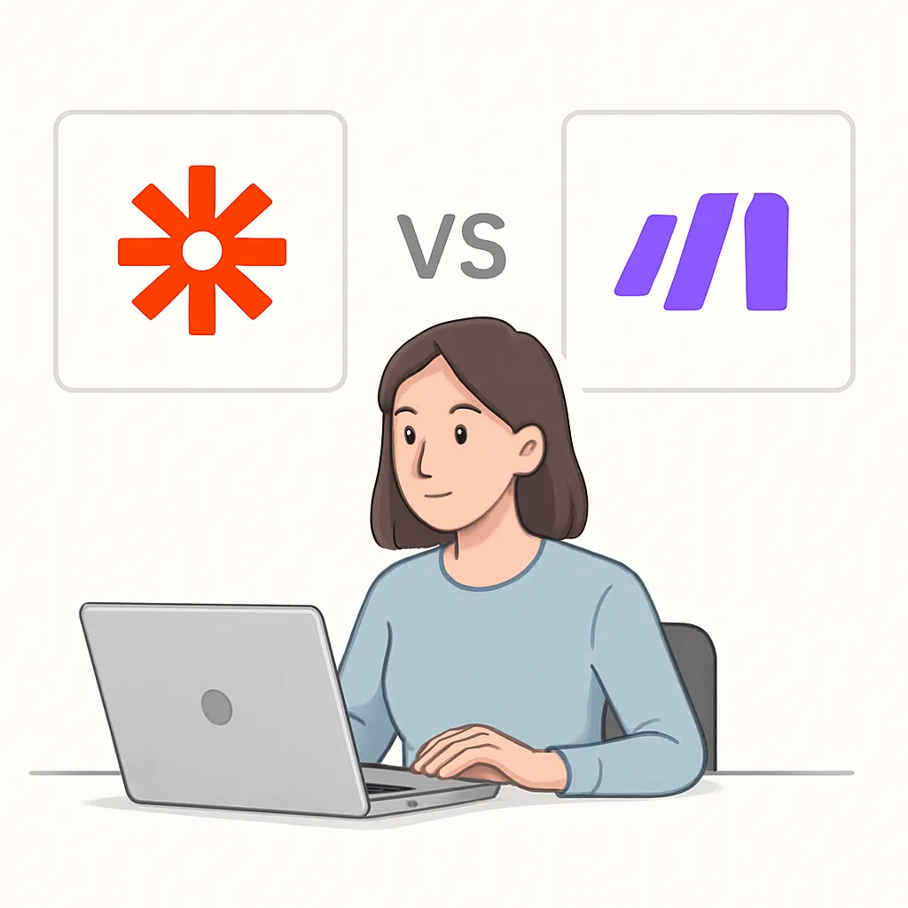 Imagem sobre zapier vs make para iniciantes